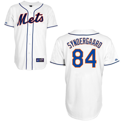 Noah Syndergaard #84 mlb Jersey-New York Mets Women's Authentic Alternate 2 White Cool Base Baseball Jersey